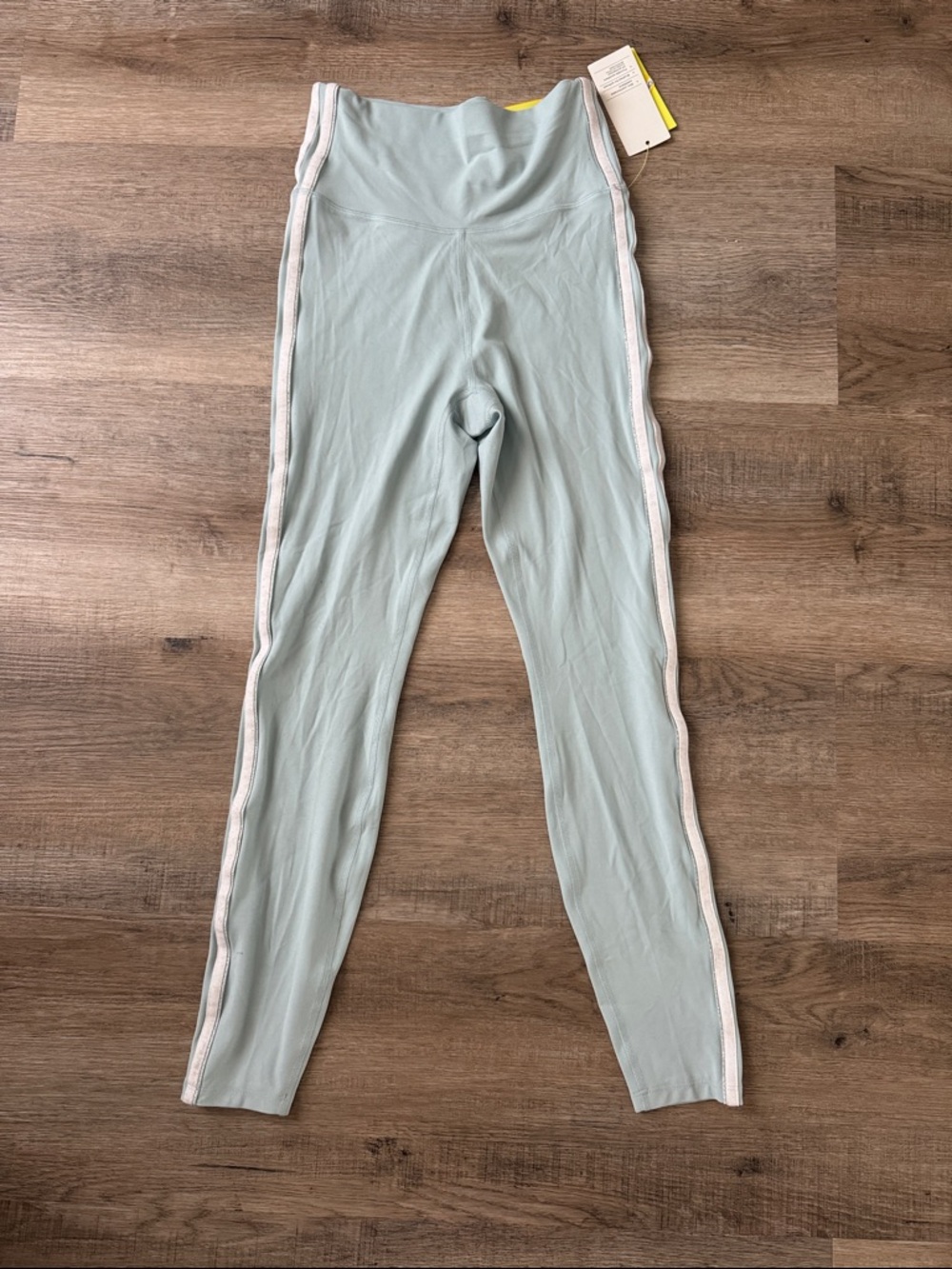 All in Motion Everyday soft Light Blue Leggings with White Side Stripe